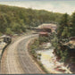 SCRANTON PA LUNA PARK RAILROAD TRACKS ANTIQUE POSTCARD