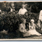 RED CROSS NURSES w/ FLOWERS ANTIQUE REAL PHOTO POSTCARD RPPC