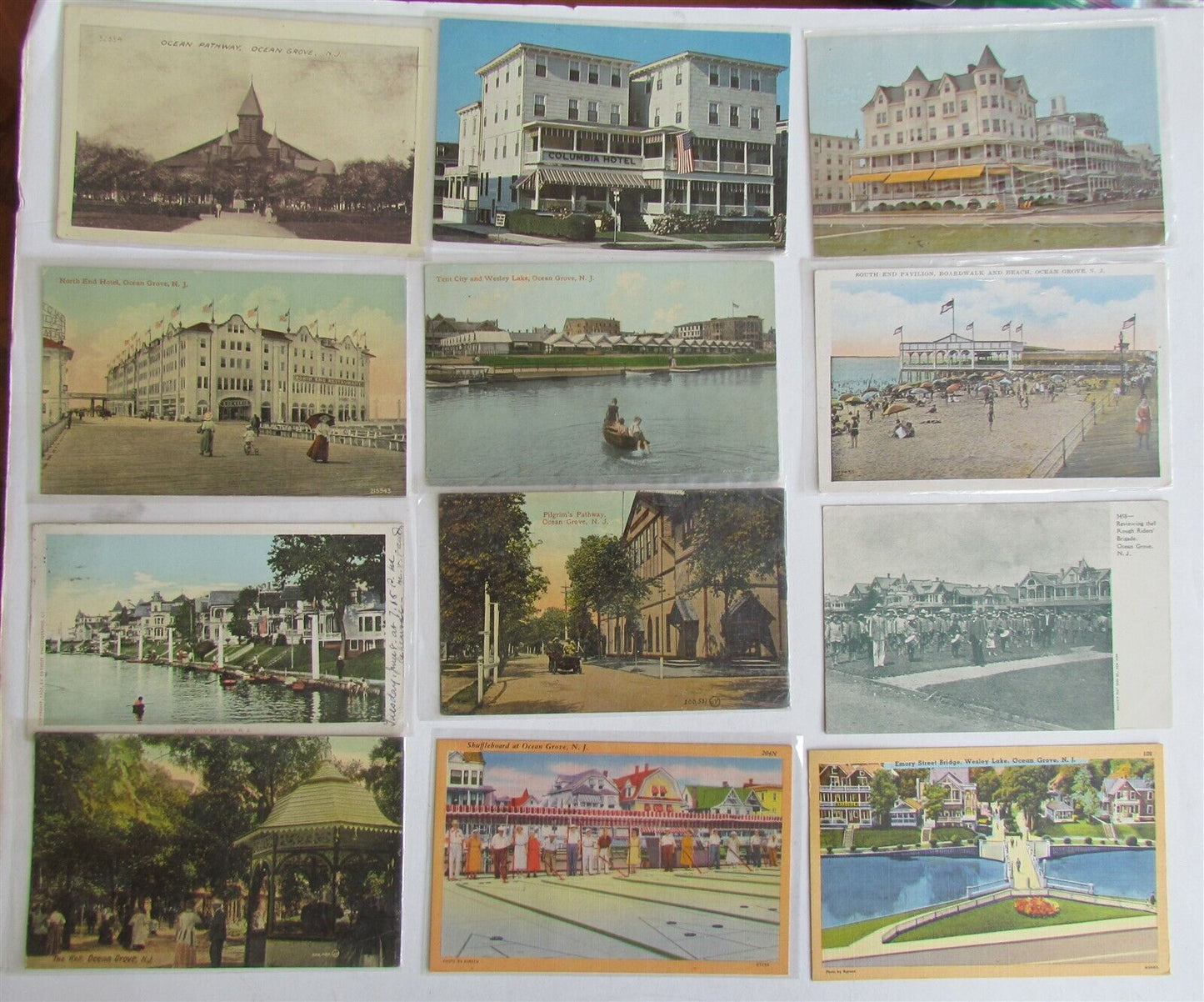 OCEAN GROVE NJ lot of 47 ANTIQUE & VINTAGE POSTCARDS