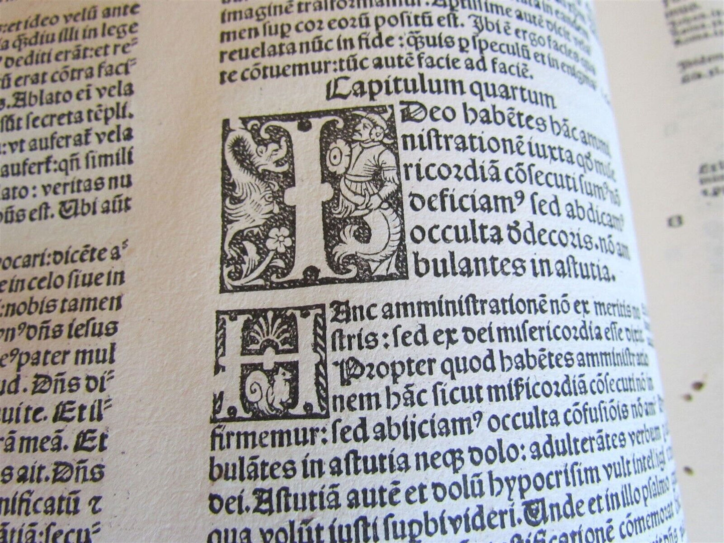 1499 INCUNABULA FOLIO antique Sacred letters of St.Paul interpretation INCUNABLE