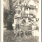 LITTLE GIRL w/ TOYS VINTAGE REAL PHOTO