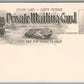 PLYMOUTH MA CLARK'S ISLAND ANTIQUE POSTCARD PRIVATE MAILING CARD