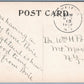 OAKFIELD NY WEBBER AVENUE 1910 ANTIQUE POSTCARD w/ CORK CANCEL