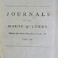 JOURNALS OF THE HOUSE OF LORDS 1666-1675 large folio antique in ENGLISH