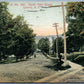 LIBERTY NY NORTH MAIN STREET 1909 ANTIQUE POSTCARD