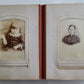 1880s PHOTO ALBUM VICTORIAN antique w/ decorative binding w/CDV 50 photos