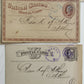 1877 LOT of 7 1st NATIONAL BANK POMEROY OHIO ANTIQUE STATEMENT CARDS POSTCARDS