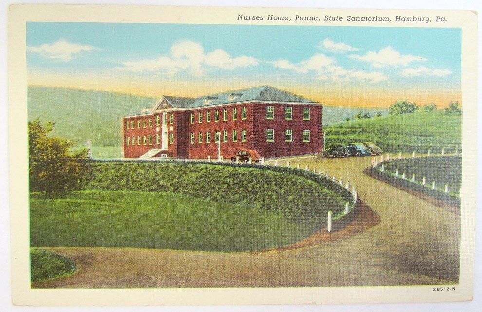 VINTAGE POSTCARD NURSES HOME PENNA. STATE SANATORIUM HAMBURG PA