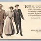 LANCASTER PA MENS FASHION ADVERTISING ANTIQUE POSTCARD KUPPENHEIMER CHICAGO 1908