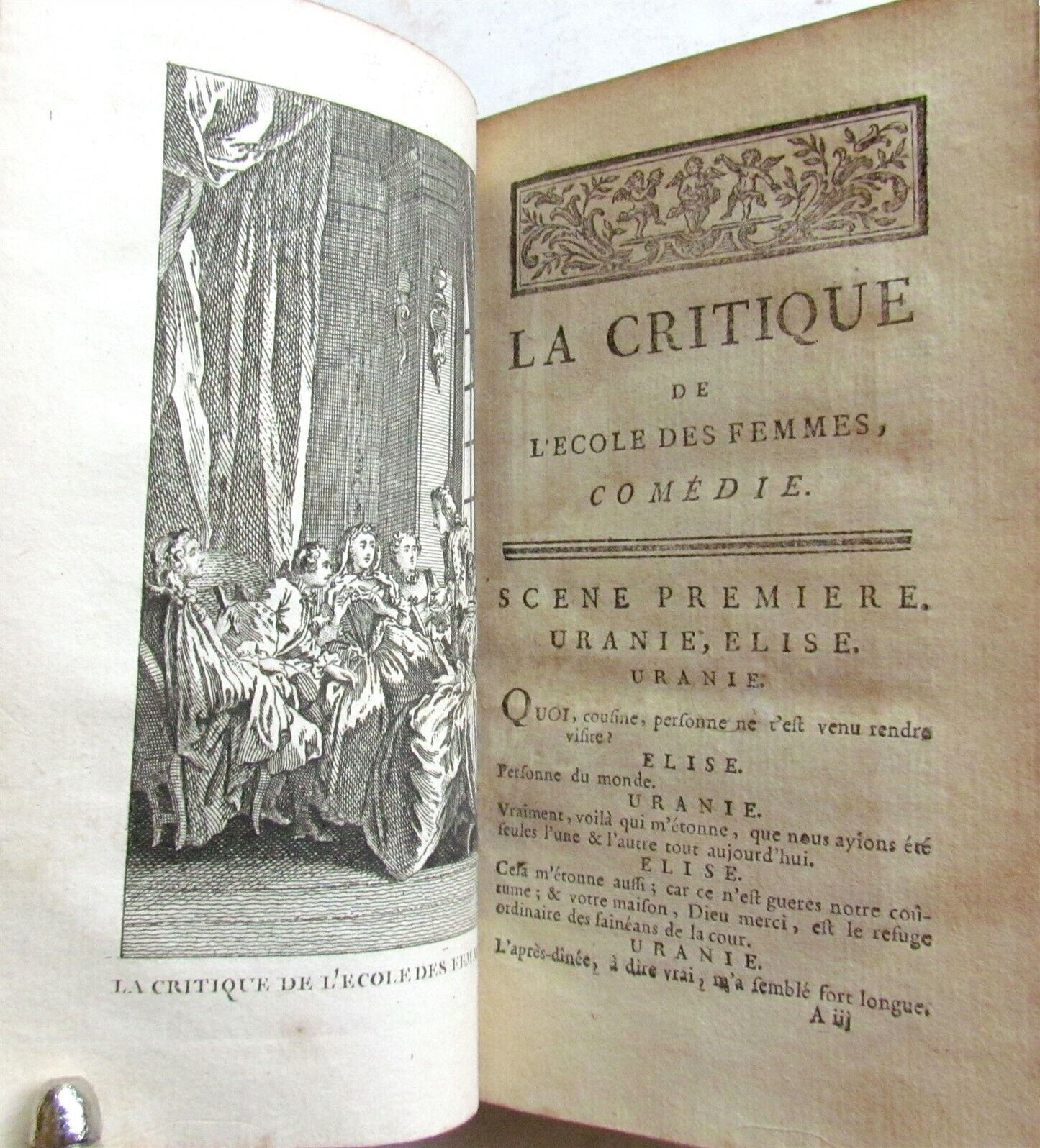 1760-1770 WORKS of MOLIERE 8 volumes COMEDIES THEATER PLAYS in FRENCH antique