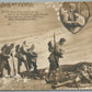 GERMAN SOLDIERS w/ DIED FRIEND WWI FELDPOST ANTIQUE REAL PHOTO POSTCARD RPPC