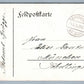 1915 GERMAN FELDPOSTKARTE MILITARY SCENE ANTIQUE POSTCARD