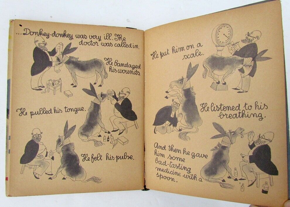 VINTAGE RARE 1933 DONKEY DONKEY AMERICAN ILLUSTRATED CHILDRENS BOOK 1st EDITION