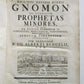 1753 Gnomon in duodecim Prophetas Minores VELLUM antique LATIN & HEBREW