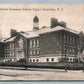 UPPER MONTCLAIR NJ MT.HEBRON GRAMMAR SCHOOL ANTIQUE POSTCARD CORK CANCEL