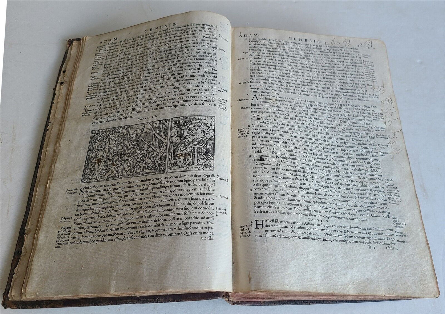 1543 BIBLE LATIN ANTIQUE FOLIO ILLUSTRATED HANS HOLBEIN ZWINGLIBIBEL APOCALYPSE