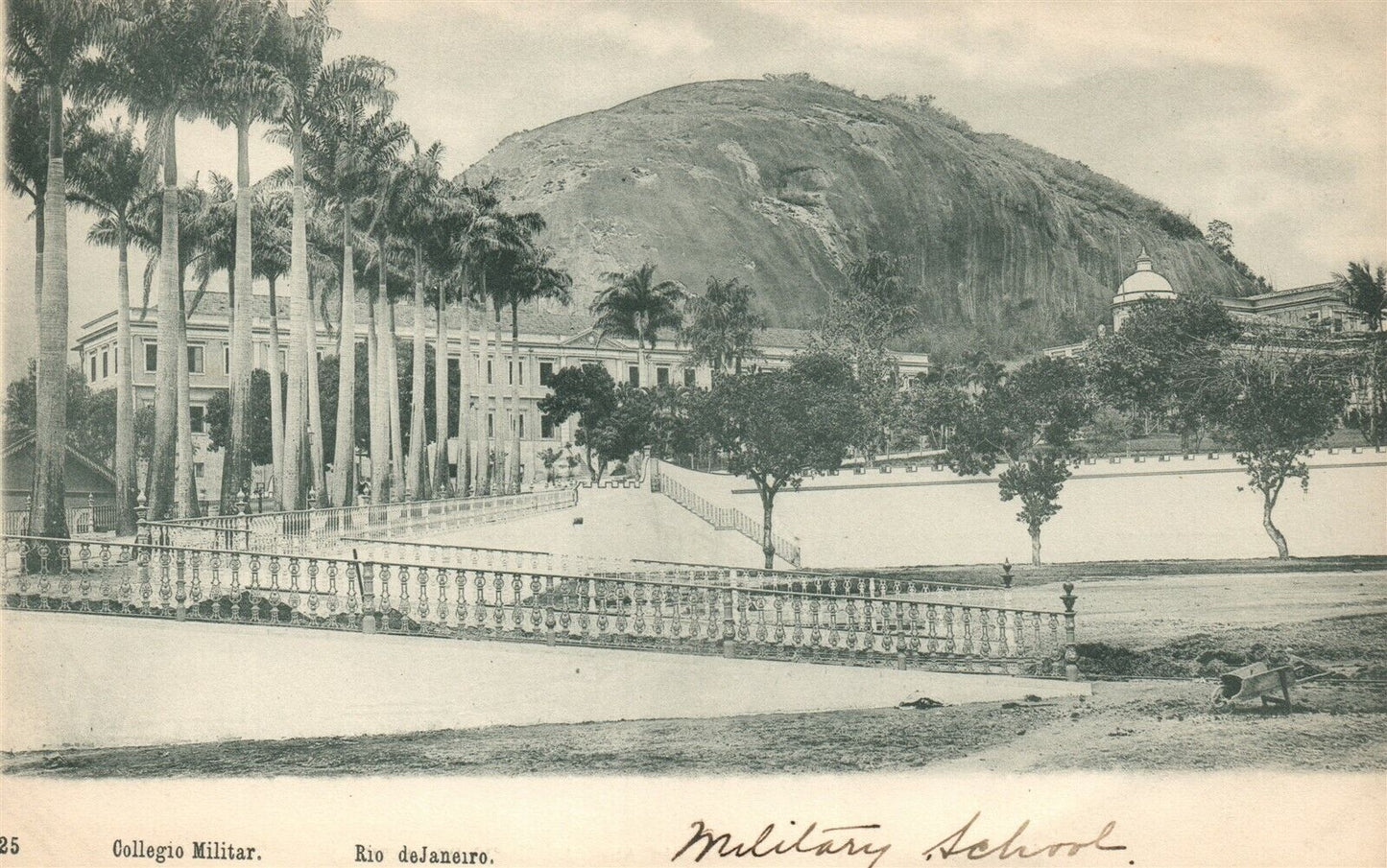 BRAZIL RIO DE JANEIRO COLLEGIO MILITAR ANTIQUE POSTCARD