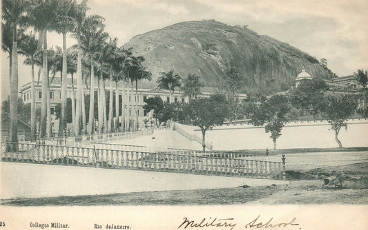 BRAZIL RIO DE JANEIRO COLLEGIO MILITAR ANTIQUE POSTCARD