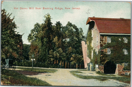 BASKING RIDGE NJ VAN DORNS MILL ANTIQUE POSTCARD
