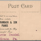GRATZ PA CARL BRAMBACH PIANOS ADVERTISING ANTIQUE POSTCARD