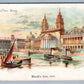 1893 WORLD'S FAIR BELLS BUFFALO SOAP KUHN GROCERY ADVERTISING ANTIQUE POSTCARD