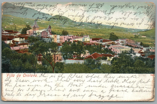 SPAIN VILLA DE OROTAVA ANTIQUE POSTCARD