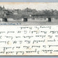 CARTHAGE NY WEST SIDE ANTIQUE POSTCARD w/ CORK CANCEL
