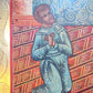 RUSSIAN ICON of UNEXPECTED JOY 19th CENTURY large 17 x 20 ANTIQUE HAND PAINTED