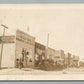 WOODWORTH ND STREET SCENE HAGEN HARDWARE STORE ANTIQUE REAL PHOTO POSTCARD RPPC