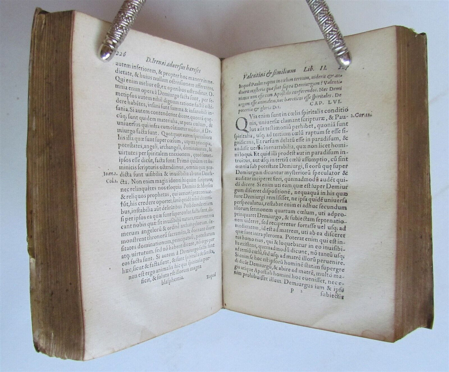 1571 Opus eruditissimum antique DECORATED & DATED VELLUM BINDING