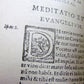 1599 R.P. Vincentii Bruni Jesuit MEDITATIONES antique VELLUM BINDING