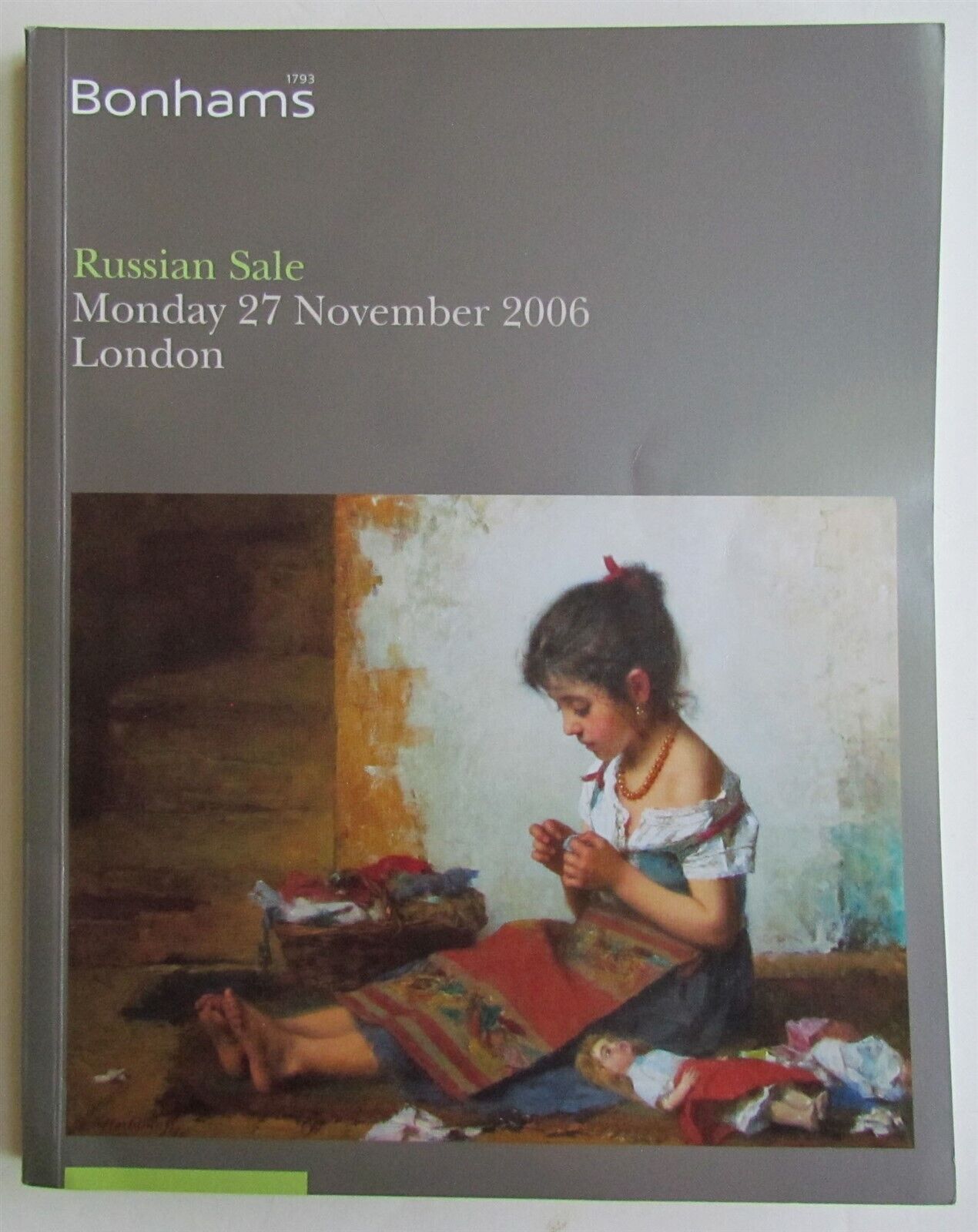 RUSSIAN SALE 2006 BONHAMS AUCTION CATALOG