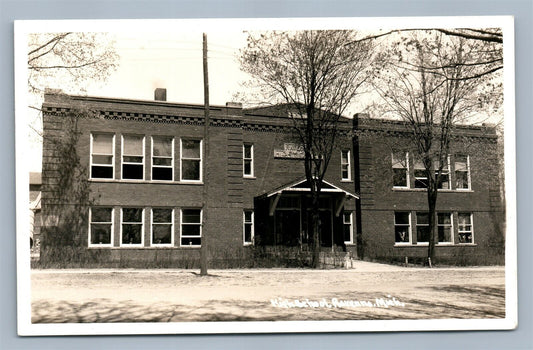 RAVENNA MI HIGH SCHOOL VINTAGE REAL PHOTO POSTCARD RPPC