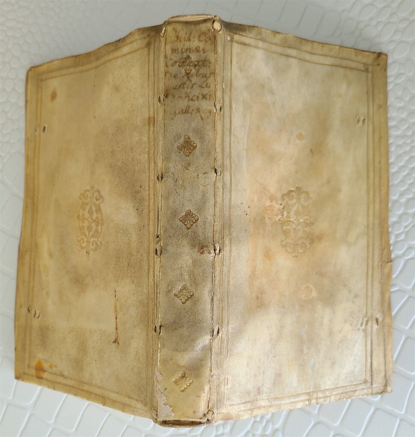 1545 FRENCH HISTORY by Philippe de Commines antique VELLUM BINDING 16th CENTURY