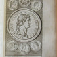 1751 SUETONIUS TWELVE CEAESARS ILLUSTRATED antique BLINDSTAMPED VELLUM BINDING