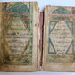 19th CENTURY MANUSCRIPT KORAN in OTTOMAN TURKISH LANGUAGE antique w/LEATHER CASE