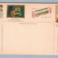 KELLOGS FLAKE ADVERTISING ANTIQUE POSTCARD McKINLEY STAMP DOUBLE SIDED RARE