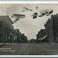 PHOTOMONTAGE ZEPPELINS AIRPLANE REDWOOD FALLS MN 1910 ANTIQUE REAL PHOTO PC RPPC