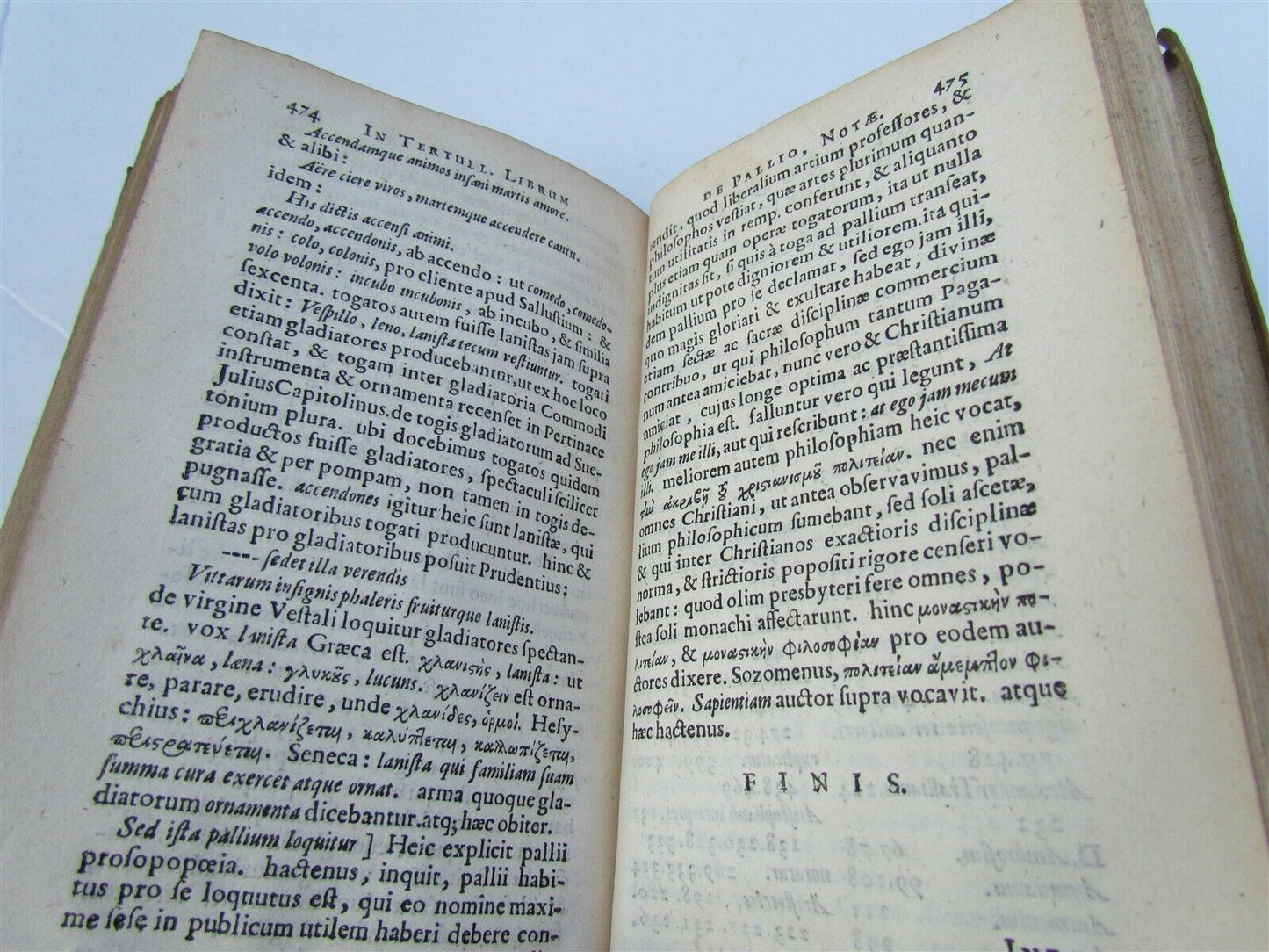 1656 TERTULLIANUS antique VELLUM BOUND