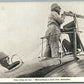 FRENCH WWI ERA MACHINE GUNNER on AIRCRAFT 1915 ANTIQUE POSTCARD