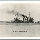 MILITARY SHIP USS HONOLULU VINTAGE REAL PHOTO POSTCARD RPPC