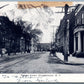 POUGHKEEPSIE NY MARKET STRET UNDIVIDED ANTIQUE POSTCARD w/ CORK CANCEL