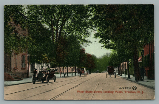 TRENTON NJ WEST STATE STREET ANTIQUE POSTCARD