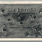 BICYCLE CIRCUS THE LOTTOS COMIC FOOTBALL MATCH ON CYCLES ANTIQUE POSTCARD