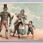 NEW YORK NY ANTIQUE VICTORIAN TRADE CARD STEWART BROS. MEN FINE GOOD ADVERTISING