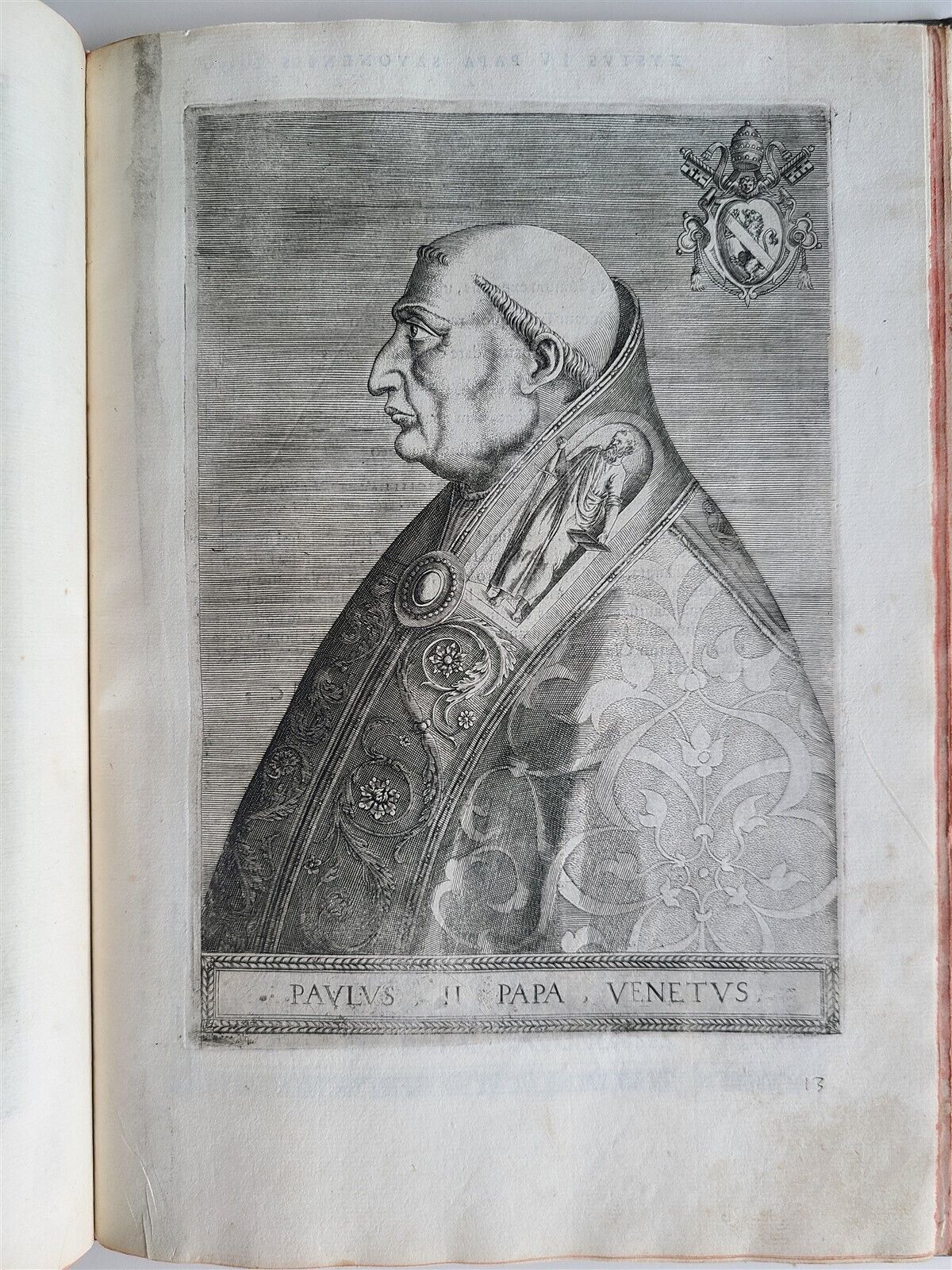 1568 ILLUSTRATED w/28 POPE PORTRAITS XXVII PONTIFICUM ELOGIA ET IMAGINES antique