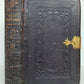 1858 BIBLE in ENGLISH antique SIGNED BINDING w/ DATED CLASP ILLUSTRATED w/ MAPS