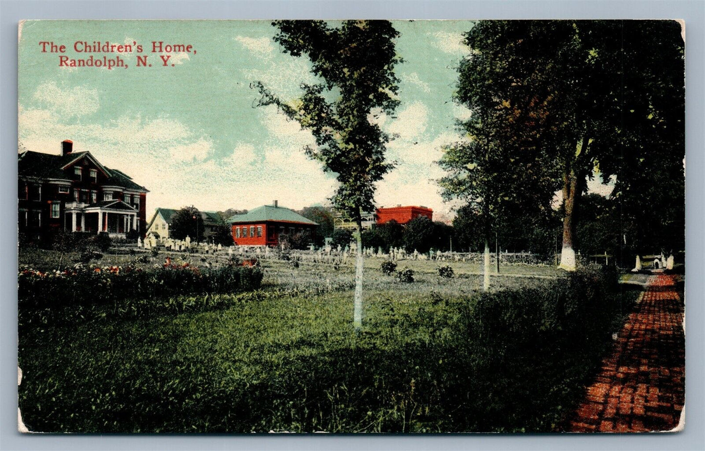 RANDOLPH NY CHILDREN'S HOME ANTIQUE POSTCARD