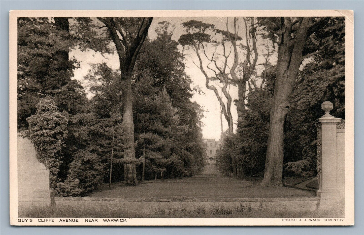 WARWICK ENGLAND GUY'S CLIFFE AVENUE ANTIQUE POSTCARD