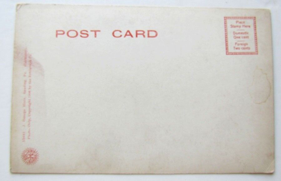 VINTAGE UNDIVIDED POSTCARD ALONG STONY CREEK READING PA